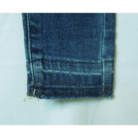 Girls SO Raw Edge Hem Medium Blue Distressed Ultimate Jeggings Size 7 - Picture 6 of 8